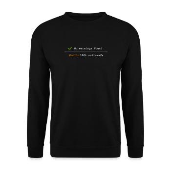 Nerd Kotlin Hoodie & Shirt, Coding Fan Tasse - Unisex Pullover - Schwarz - Vorne - Alina (178cm) & Michal (187cm)
