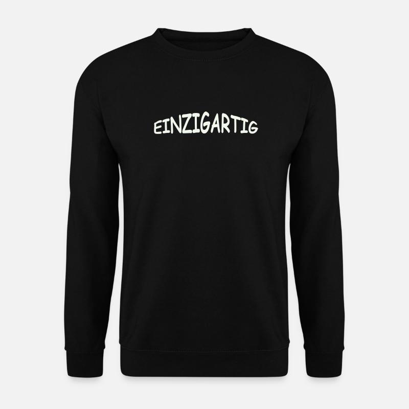 einzigartig- - Unisex Pullover - Schwarz