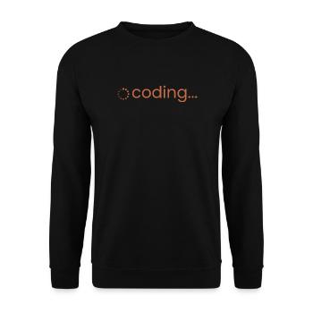 le codage... Chargement du spinner pour programmeurs et développeurs - Sweat-shirt Unisexe - noir - Devant - Alina (178cm) & Michal (187cm)