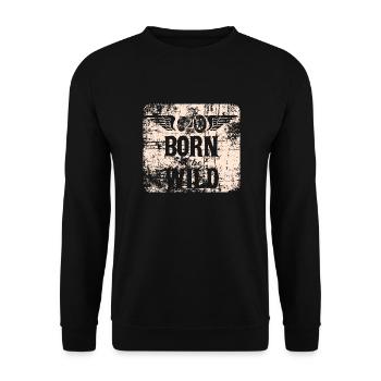 Born to be Wild 1968 - Unisex Sweatshirt - black - Front - Alina (178cm) & Michal (187cm)