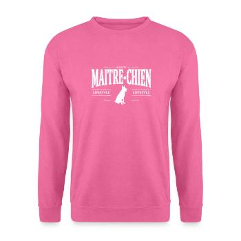 Maître-Chien - Sweat-shirt Unisexe - rose - Devant