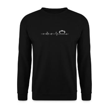 Cuisinière cuisinier Cuisine - Sweat-shirt Unisexe - noir - Devant - Alina (178cm) & Michal (187cm)