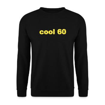 Jahre alt, cool 60 - Unisex Pullover - Schwarz - Vorne - Alina (178cm) & Michal (187cm)