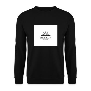 Beerlv - Unisex Pullover - Schwarz - Vorne - Alina (178cm) & Michal (187cm)