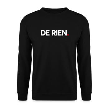 De rien - Sweat-shirt Unisexe - noir - Devant - Alina (178cm) & Michal (187cm)