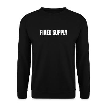 Bitcoin Hard Money Freedom Digital Money - Unisex Sweatshirt - black - Front - Alina (178cm) & Michal (187cm)