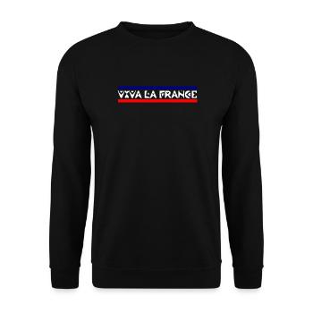 France - Unisex Sweatshirt - black - Front - Alina (178cm) & Michal (187cm)