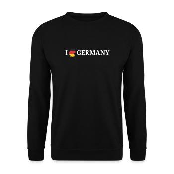 J’adore l’Allemagne et l’Allemagne - Sweat-shirt Unisexe - noir - Devant - Alina (178cm) & Michal (187cm)