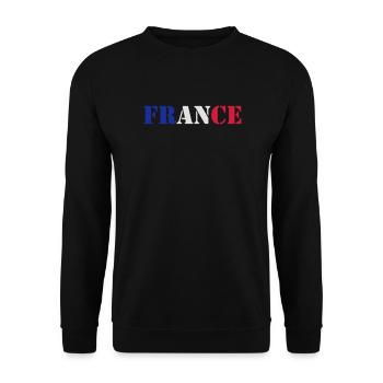 France - Unisex Sweatshirt - black - Front - Alina (178cm) & Michal (187cm)