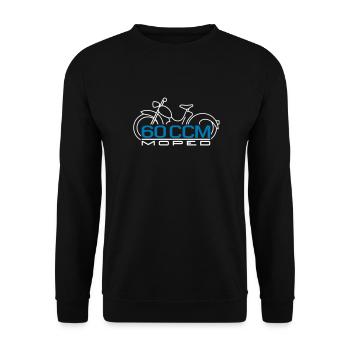 Moped SR2 60cc emblem - Unisex Sweatshirt - black - Front - Alina (178cm) & Michal (187cm)