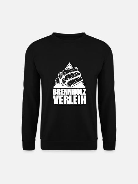 Brennholz Verleih - Unisex Pullover - Schwarz