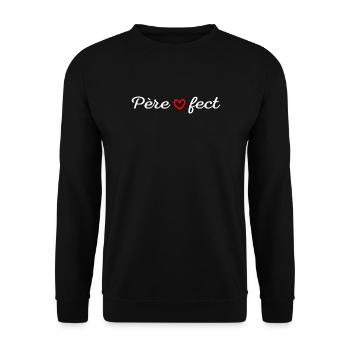 Pèrefect t-shirt papa  - Sweat-shirt Unisexe - noir - Devant - Alina (178cm) & Michal (187cm)