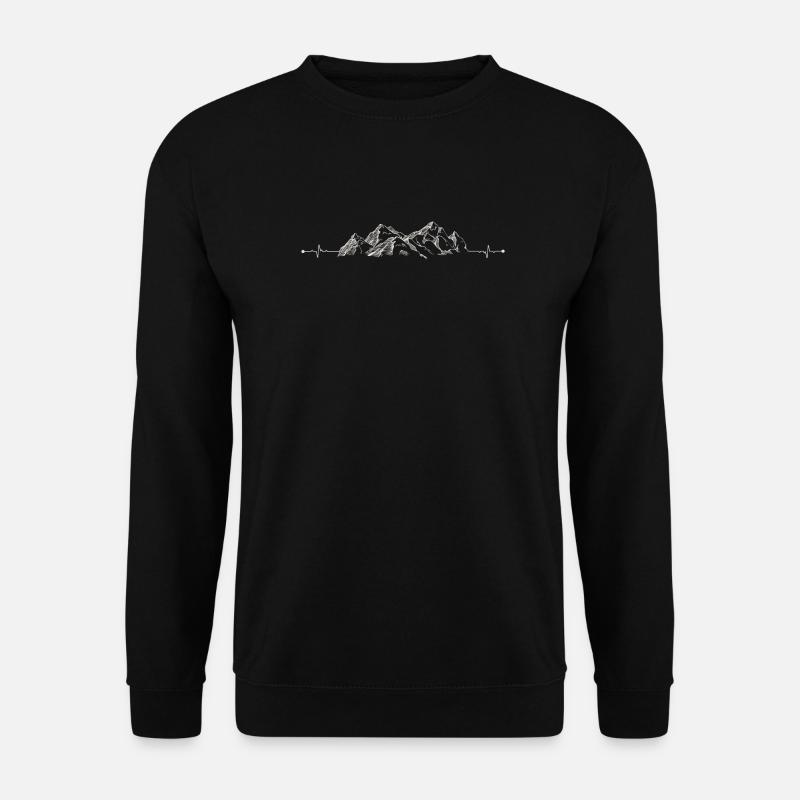 Alpine Pulse Peak - Unisex Sweatshirt - black