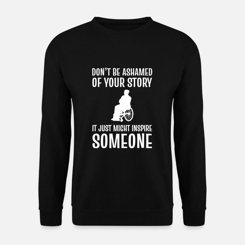 Fauteuil roulant - Sweat-shirt Unisexe - noir
