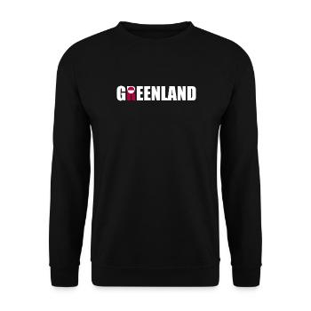 Greenland - Denmark - Danmark - Dänemark - Unisex Sweatshirt - black - Front - Alina (178cm) & Michal (187cm)
