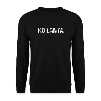 Palmiers Ko Lanta Thaïlande - Sweat-shirt Unisexe - noir - Devant - Alina (178cm) & Michal (187cm)