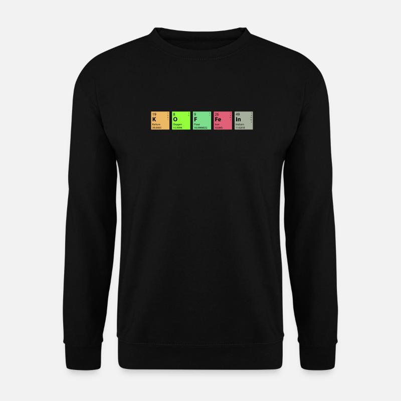 Chemie Koffein - Unisex Pullover - Schwarz