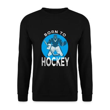 Gardien hockey Humour Hockey sur glace - Sweat-shirt Unisexe - noir - Devant - Alina (178cm) & Michal (187cm)