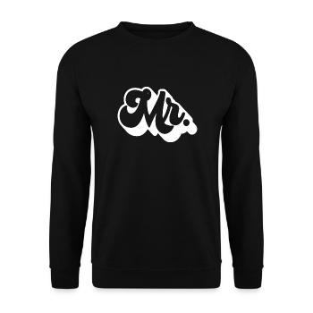 Mr. Matching Paar Verlobung Hochzeit Flitterwochen - Unisex Pullover - Schwarz - Vorne - Alina (178cm) & Michal (187cm)