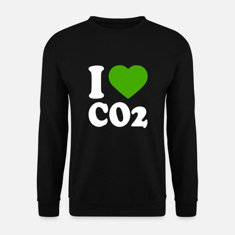 I love co2 - Unisex Pullover - Schwarz