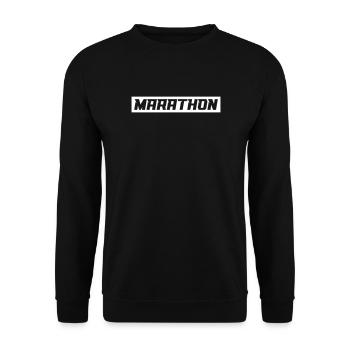 Marathon - Unisex Pullover - Schwarz - Vorne - Alina (178cm) & Michal (187cm)