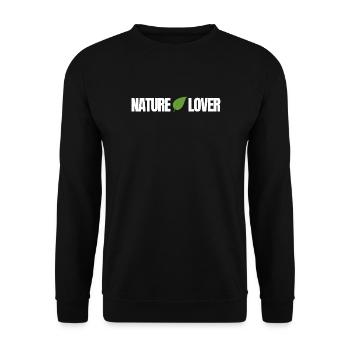 Nature Lover - Unisex Pullover - Schwarz - Vorne - Alina (178cm) & Michal (187cm)