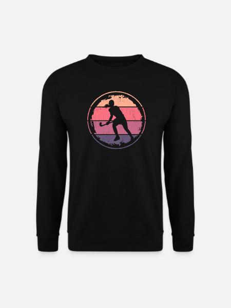 Hockeyspielerin Feldhockey Frauen Hockey Mädchen - Unisex Pullover - Schwarz