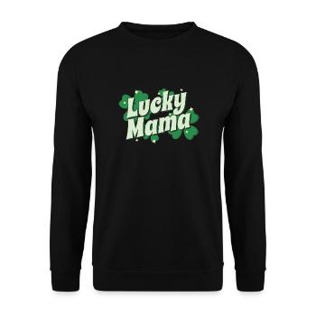 Cadeau de la Saint-Patrick Shamrock Femmes irlandaises - Sweat-shirt Unisexe - noir - Devant - Alina (178cm) & Michal (187cm)