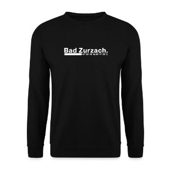 Bad Zurzach Koordinaten Kanton Aargau Schweiz - Unisex Pullover - Schwarz - Vorne - Alina (178cm) & Michal (187cm)