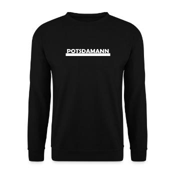 POTSDAMANN - Unisex Sweatshirt - black - Front - Alina (178cm) & Michal (187cm)