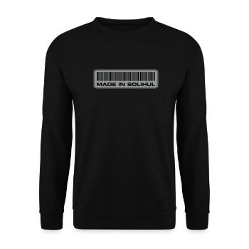 made-in-solihul - Unisex Pullover - Schwarz - Vorne - Alina (178cm) & Michal (187cm)