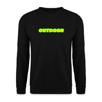 OUTDOOR - Unisex Sweatshirt - black - Front - Alina (178cm) & Michal (187cm)