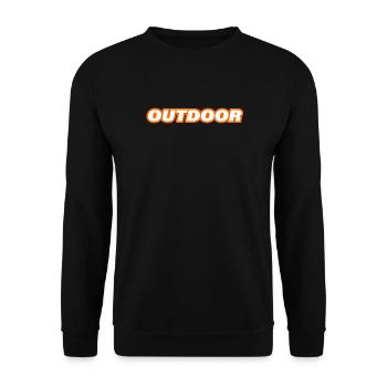 OUTDOOR - Unisex Sweatshirt - black - Front - Alina (178cm) & Michal (187cm)