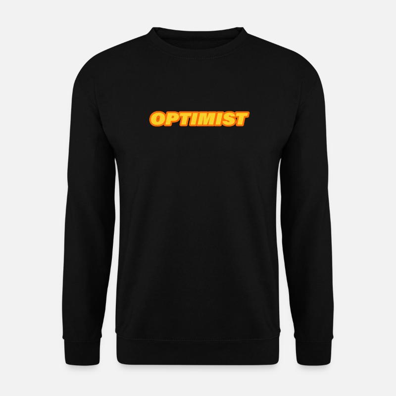 optimist - Unisex Sweatshirt - black
