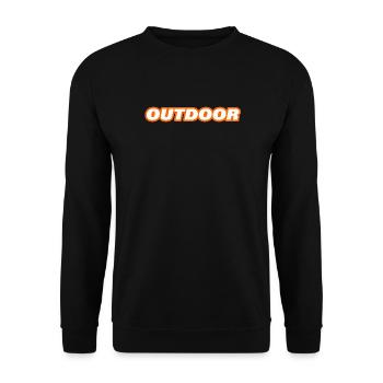 Outdoor - Unisex Sweatshirt - black - Front - Alina (178cm) & Michal (187cm)