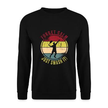 Tennis - Unisex Sweatshirt - black - Front - Alina (178cm) & Michal (187cm)