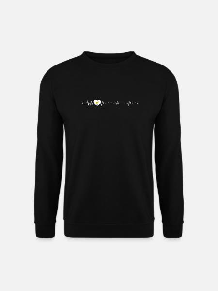Bird Within Pulse Heart - Unisex Sweatshirt - black