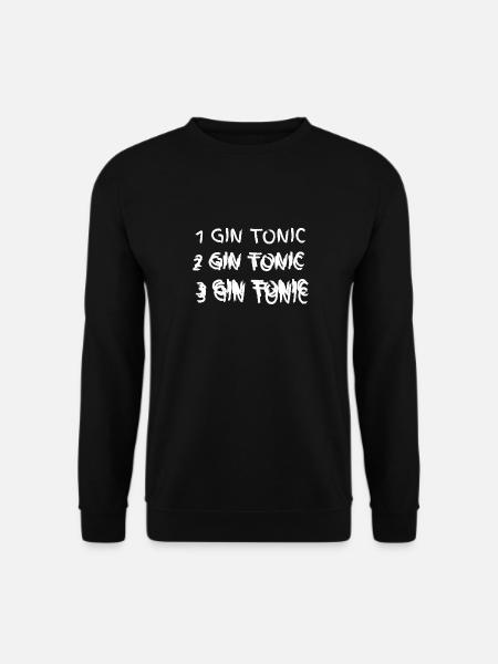 1 2 3 Écriture ivre - Sweat-shirt Unisexe - noir