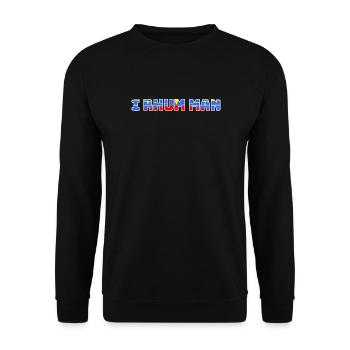 I Rhum Man Réunion -Humour - Sweat-shirt Unisexe - noir - Devant - Alina (178cm) & Michal (187cm)