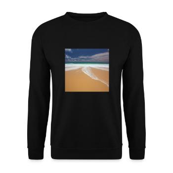 Vacanciers à la plage - Sweat-shirt Unisexe - noir - Devant - Alina (178cm) & Michal (187cm)