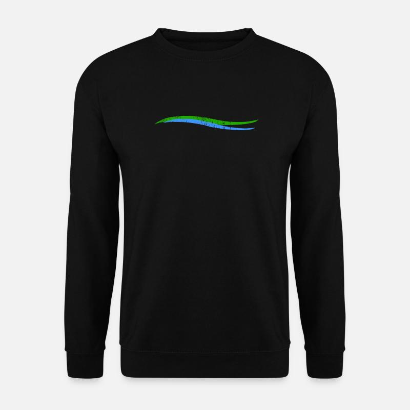 Waves | Wave | Land River - Unisex Sweatshirt - black