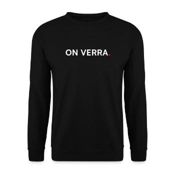 ON VERRA. Humour Minimal Procrastination - Sweat-shirt Unisexe - noir - Devant - Alina (178cm) & Michal (187cm)