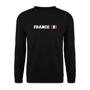 Frankreich Fan - Unisex Pullover - Schwarz - Vorne - Alina (178cm) & Michal (187cm)