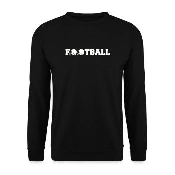 football - Unisex Pullover - Schwarz - Vorne - Alina (178cm) & Michal (187cm)