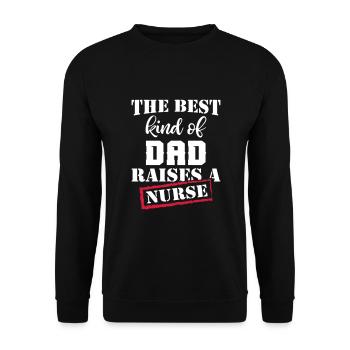 Le meilleur papa lève une infirmière - Sweat-shirt Unisexe - noir - Devant - Alina (178cm) & Michal (187cm)