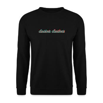 decent clothes - Unisex Sweatshirt - black - Front - Alina (178cm) & Michal (187cm)