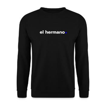 el hermano - Sweat-shirt Unisexe - noir - Devant - Alina (178cm) & Michal (187cm)