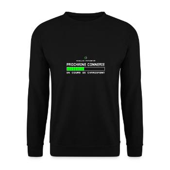 Nächstes Laden - Unisex Pullover - Schwarz - Vorne - Alina (178cm) & Michal (187cm)