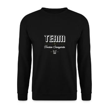 Team Fondue Savoyarde. Für Fondue-Fans - Unisex Pullover - Schwarz - Vorne - Alina (178cm) & Michal (187cm)