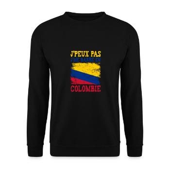 Je peux pas je me barre en Colombie - Sweat-shirt Unisexe - noir - Devant - Alina (178cm) & Michal (187cm)